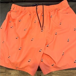 Nautica Men's Orange Swim Shorts NWT